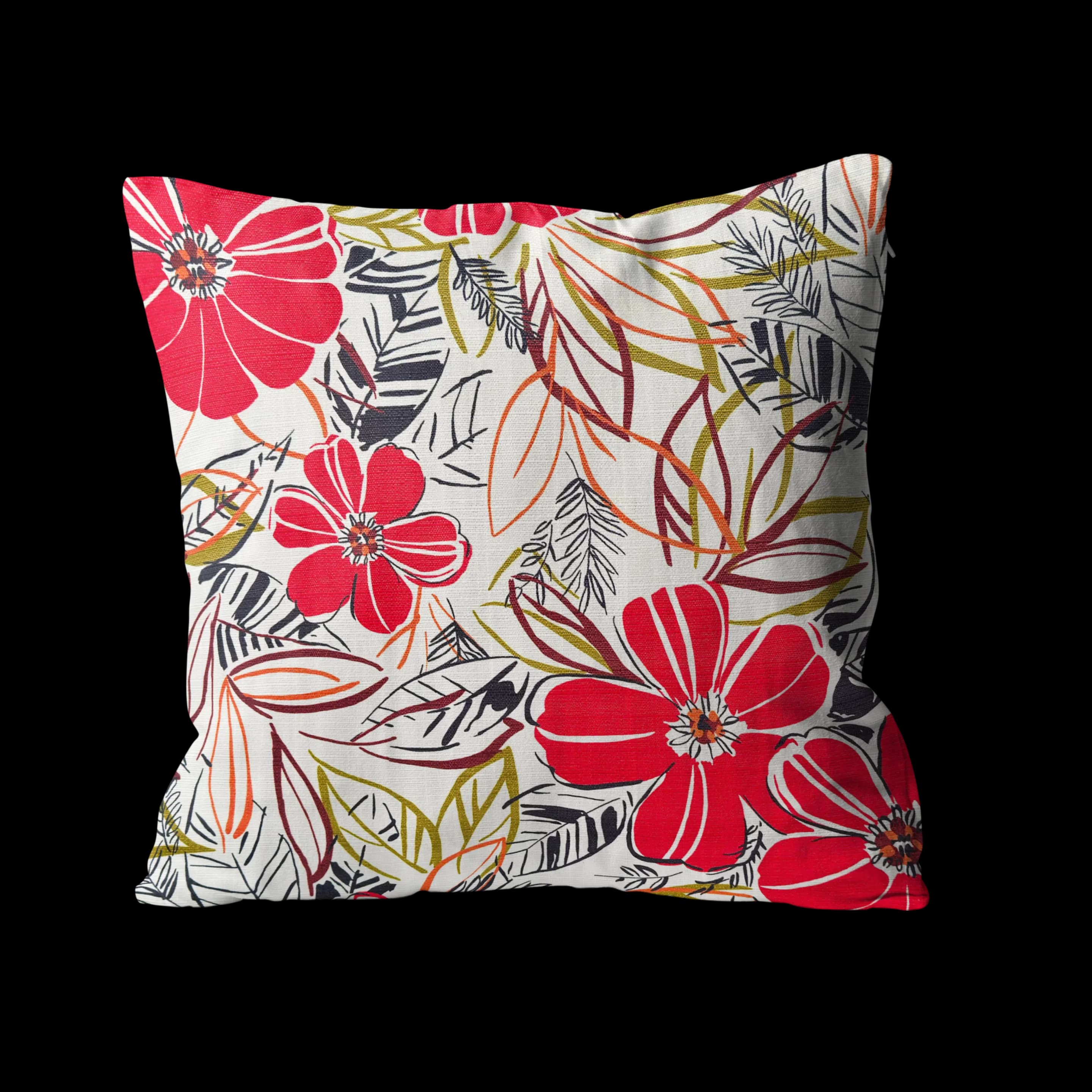 Mosaroma Red Bloom Dekokissen – Basic Collection