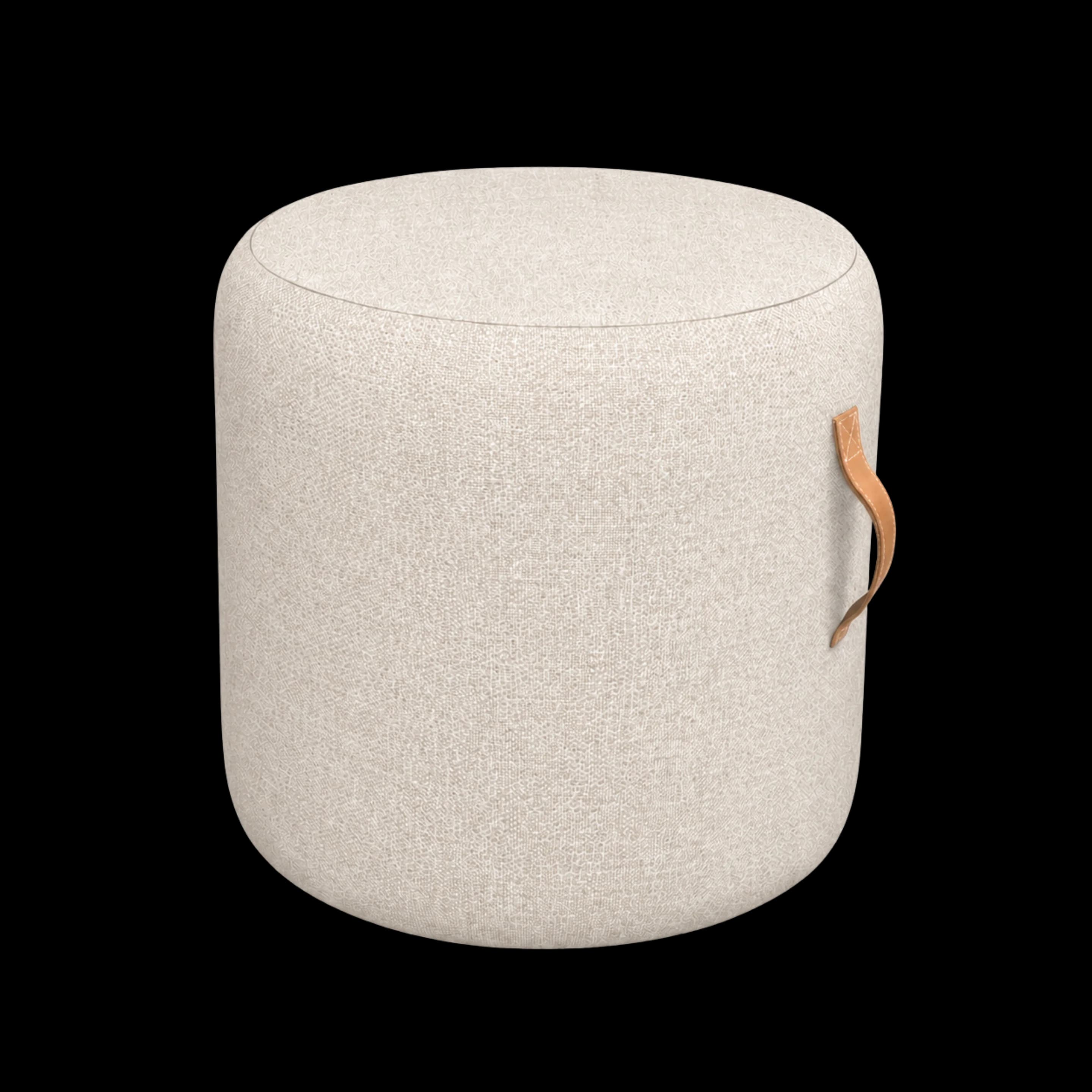 Mosaroma Rocky Mountain Navajo White Pouf – Earth & Grey Collection