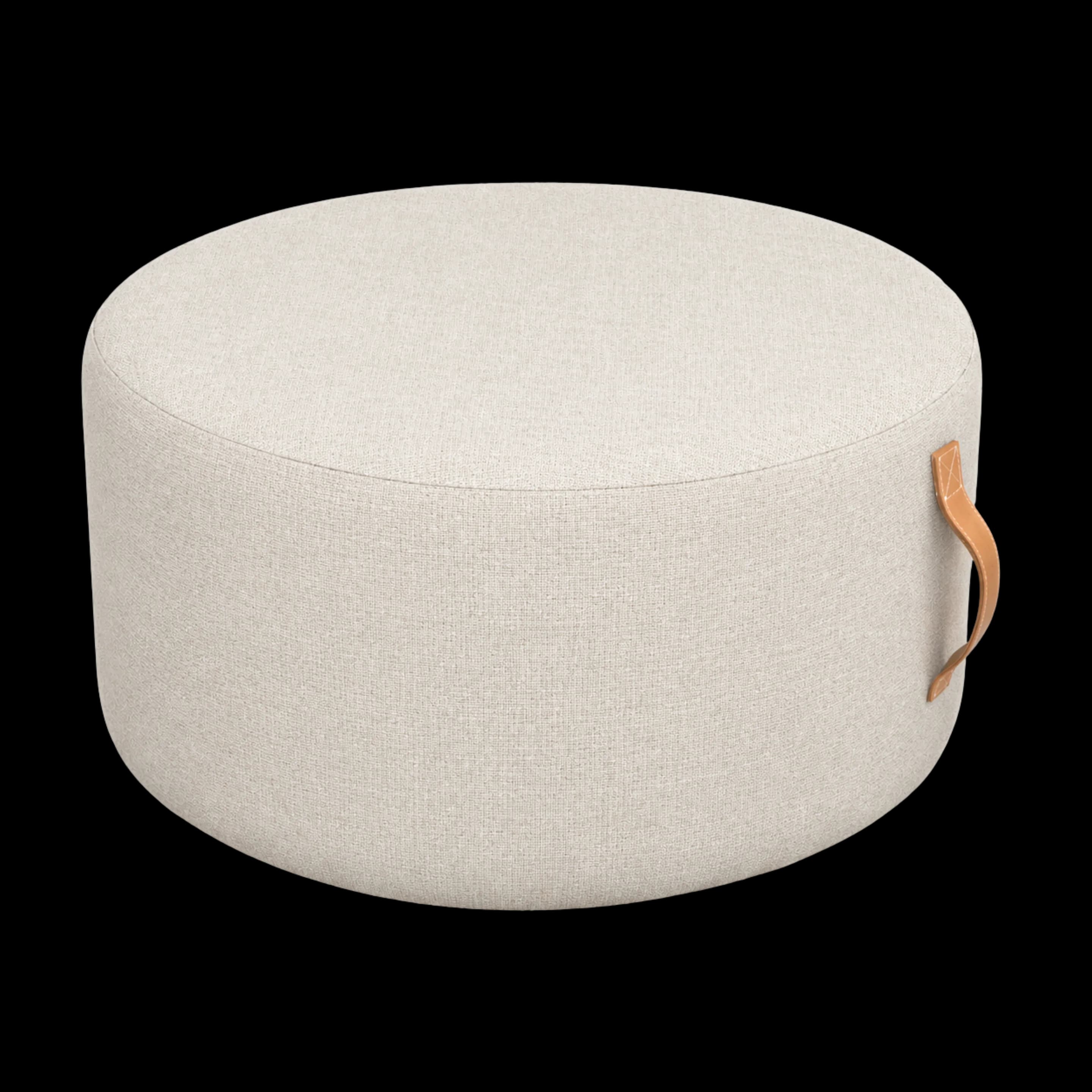 Mosaroma Rocky Mountain Navajo White Pouf – Earth & Grey Collection