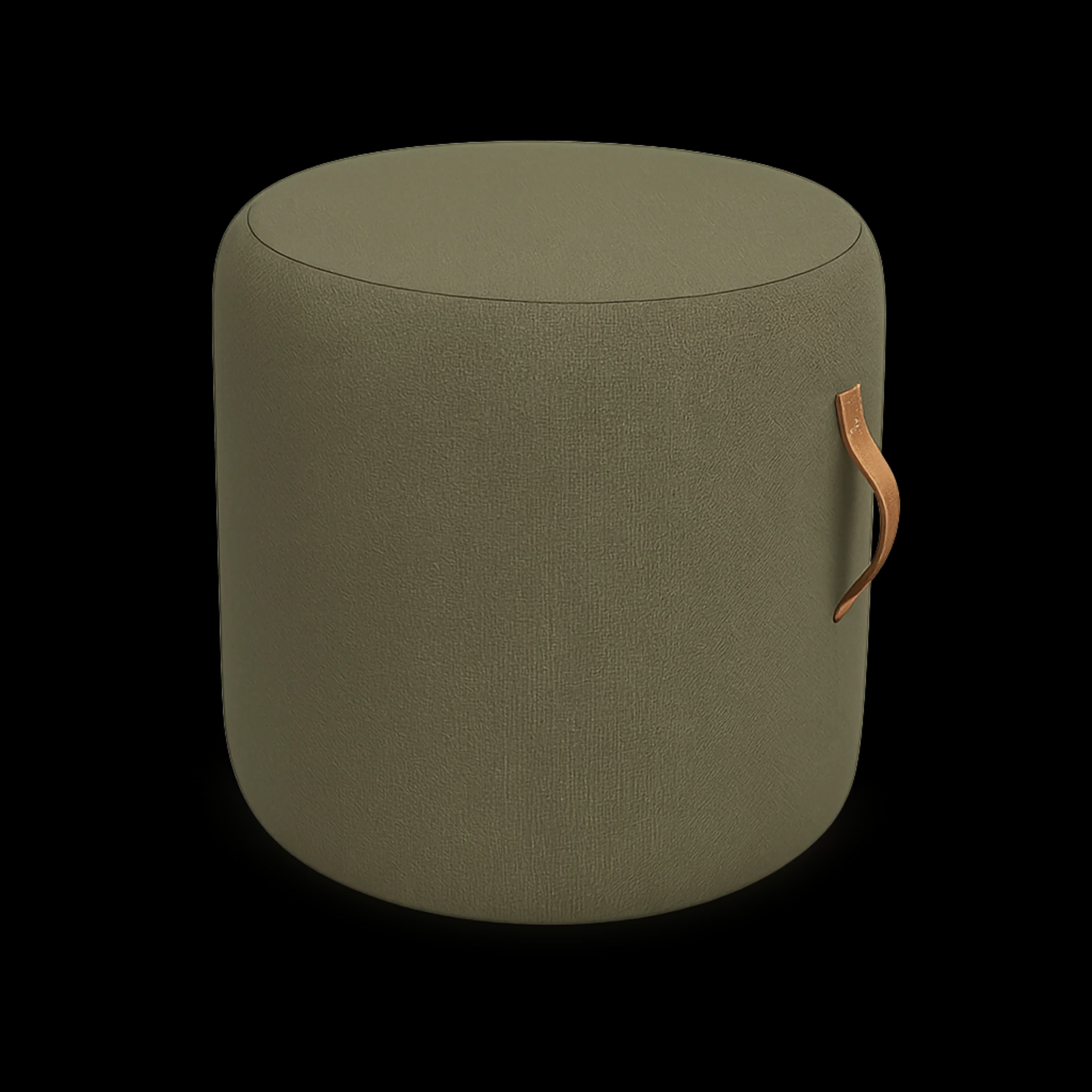 Mosaroma Rocky Mountain Olive Pouf – Green Collection