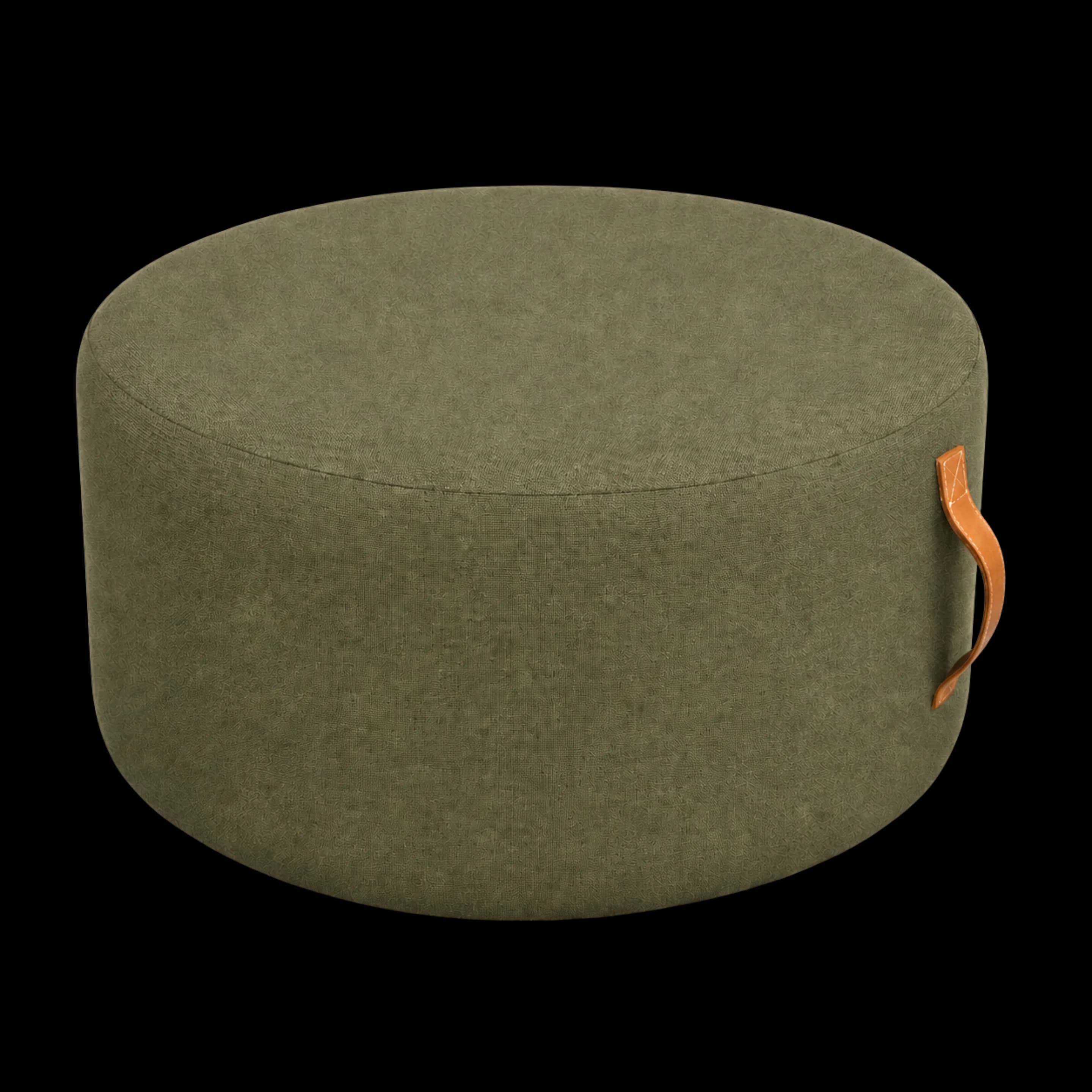 Mosaroma Rocky Mountain Olive Pouf – Green Collection