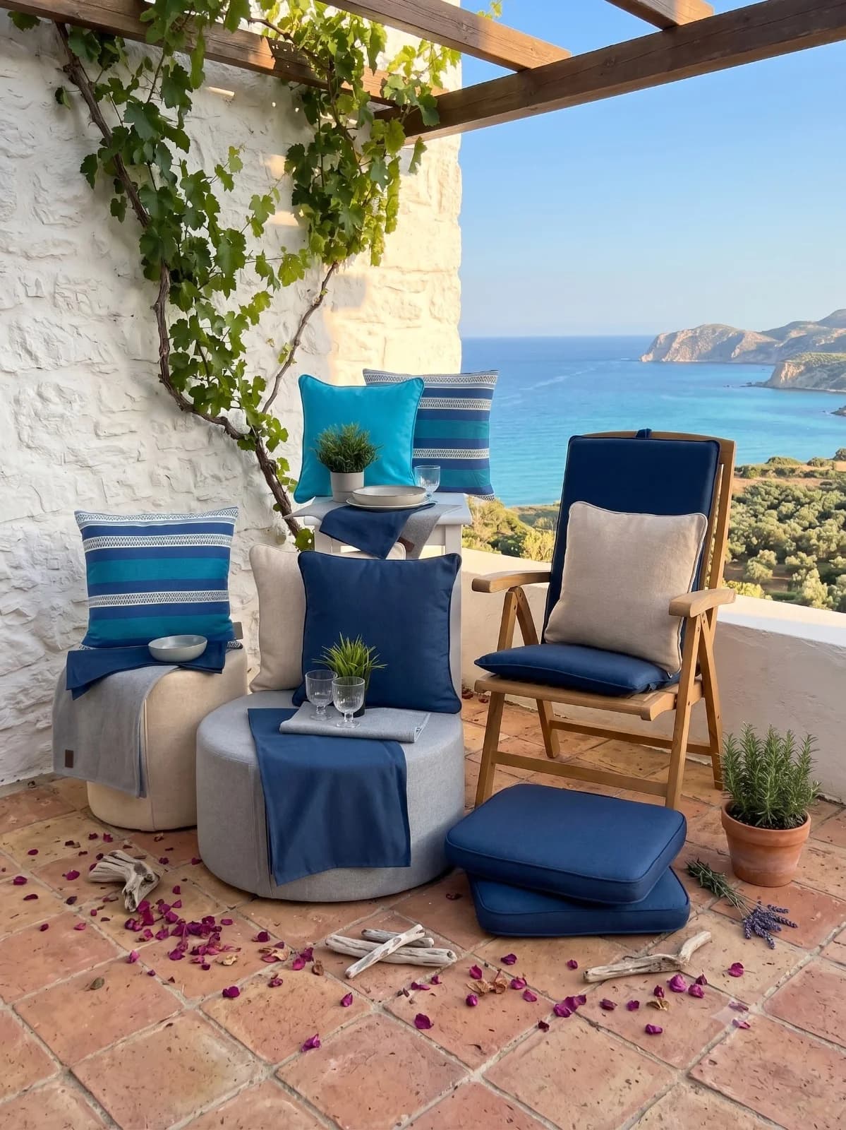 MOSAROMA Collection Blue — kühle Blautöne für den Außenbereich