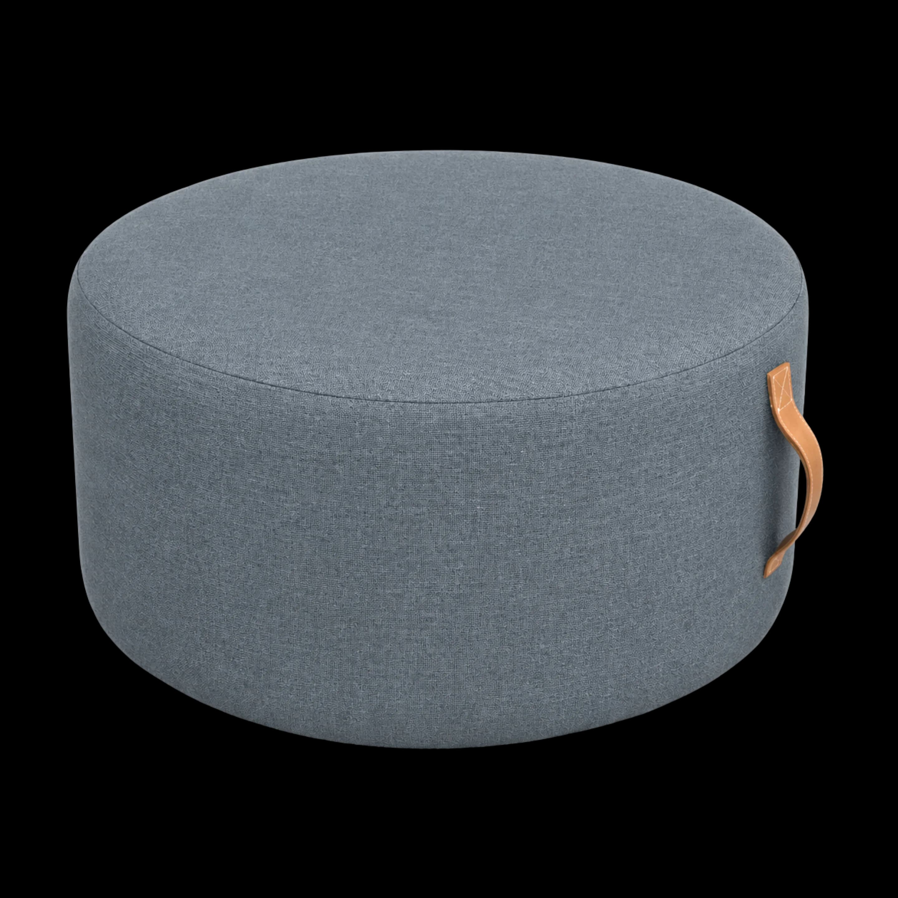 Mosaroma Rocky Mountain Mist Gray Pouf – Blue Collection
