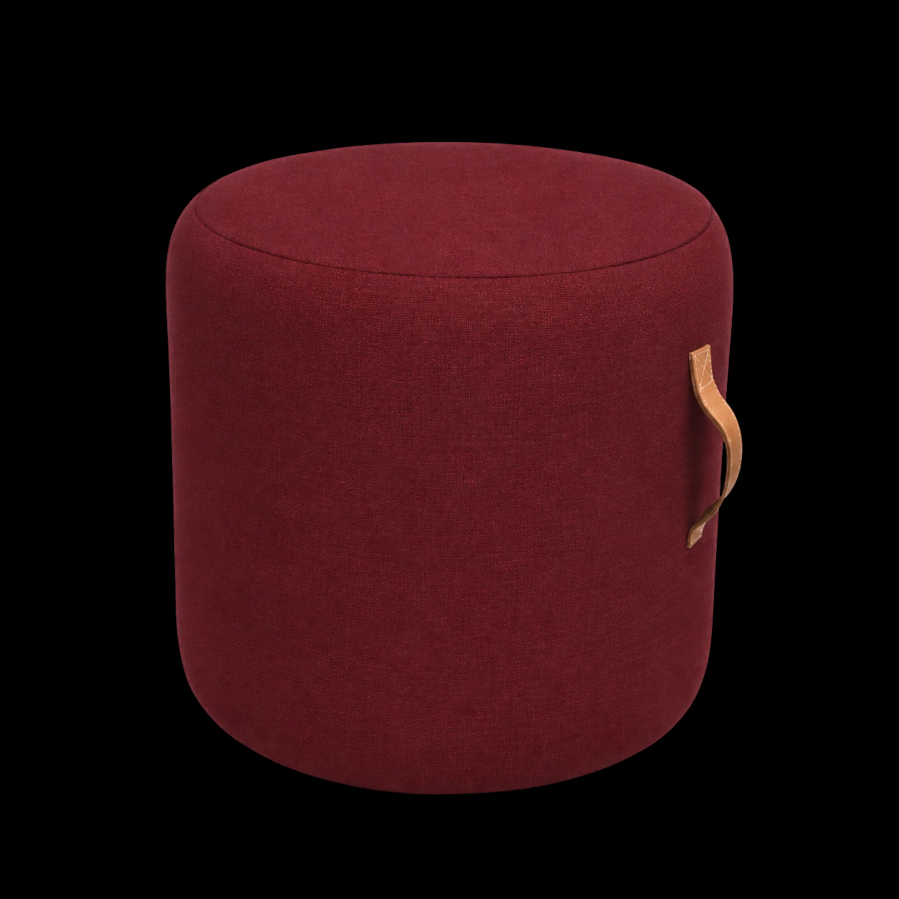 Mosaroma Rocky Mountain Crimson Red Pouf – Red Collection
